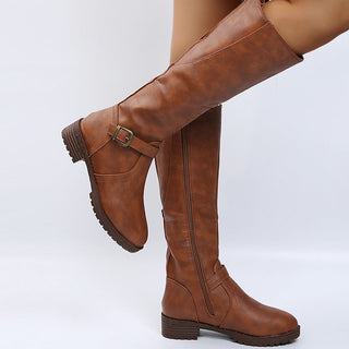 Louise | Bottes hautes élégantes à boucle