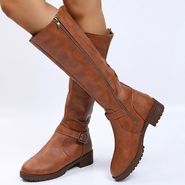Louise | Bottes hautes élégantes à boucle