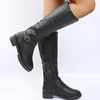 Louise | Bottes hautes élégantes à boucle