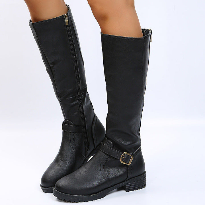 Louise | Bottes hautes élégantes à boucle