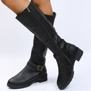 Louise | Bottes hautes élégantes à boucle