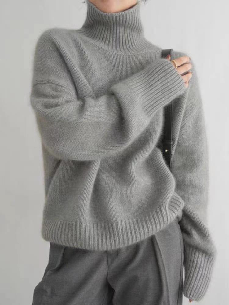 Jocelyne | Pull à col roulé en cachemire