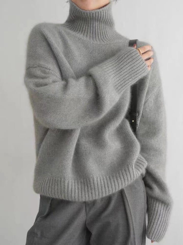 Jocelyne | Pull à col roulé en cachemire