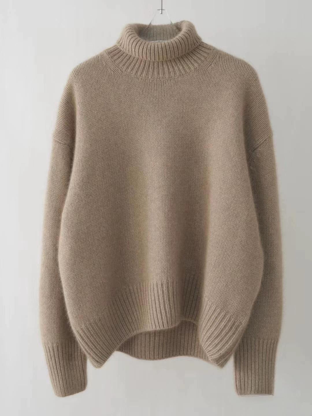 Jocelyne | Pull à col roulé en cachemire