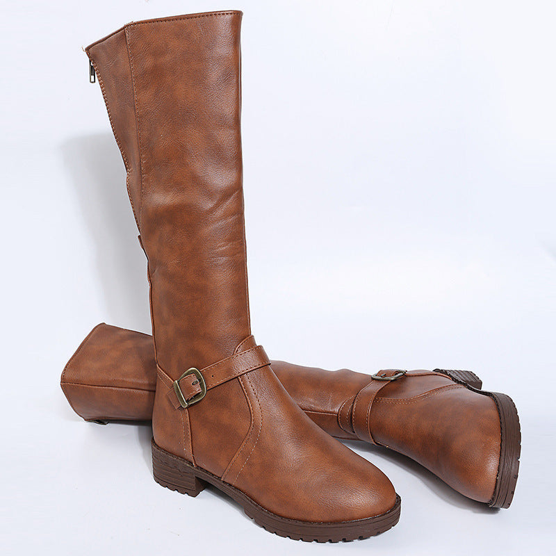 Louise | Bottes hautes élégantes à boucle
