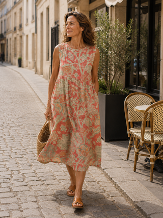 Gaëlle | Robe midi fleurie