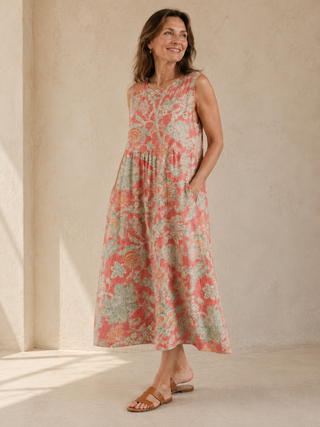 Gaëlle | Robe midi fleurie