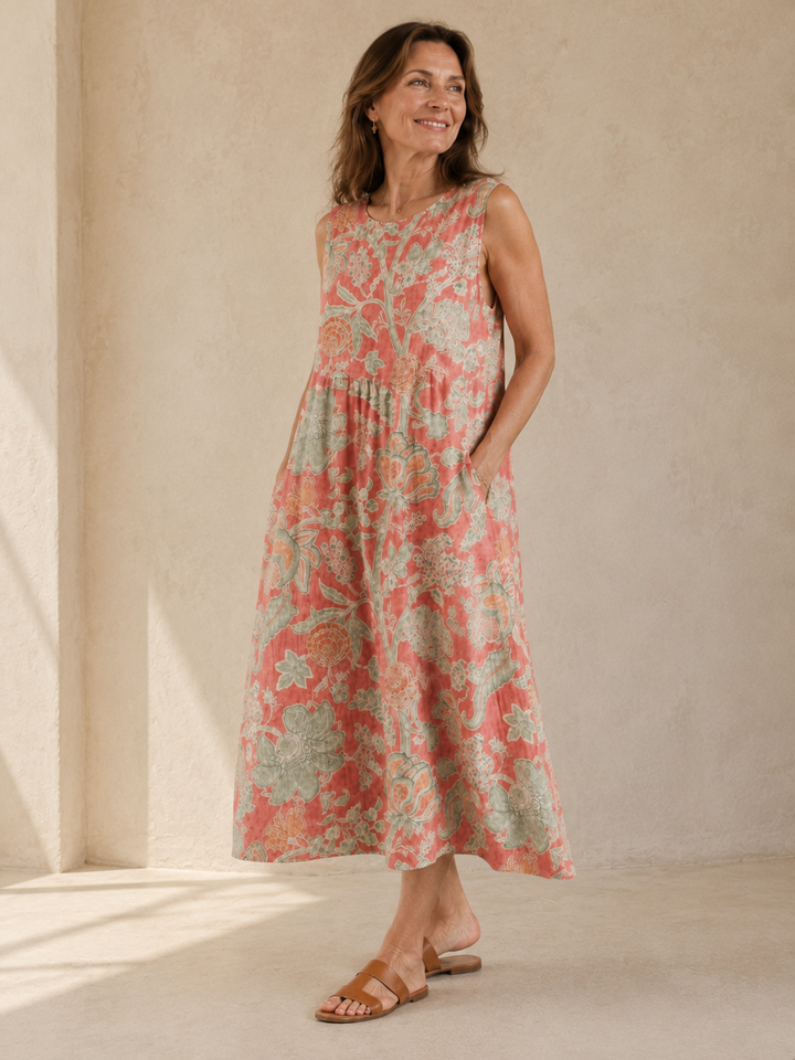 Gaëlle | Robe midi fleurie