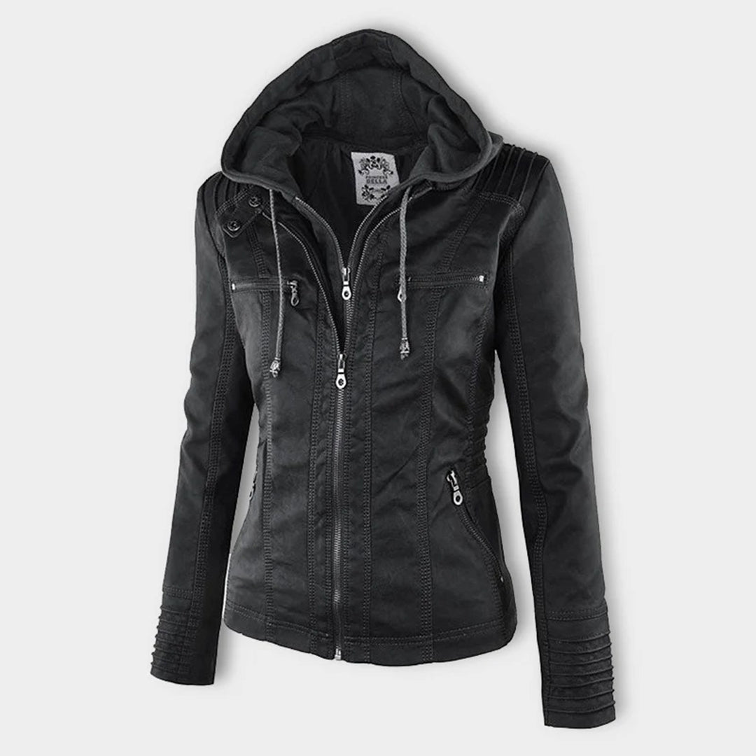 Élodie | Veste en similicuir
