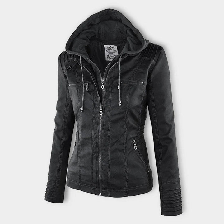 Élodie | Veste en similicuir
