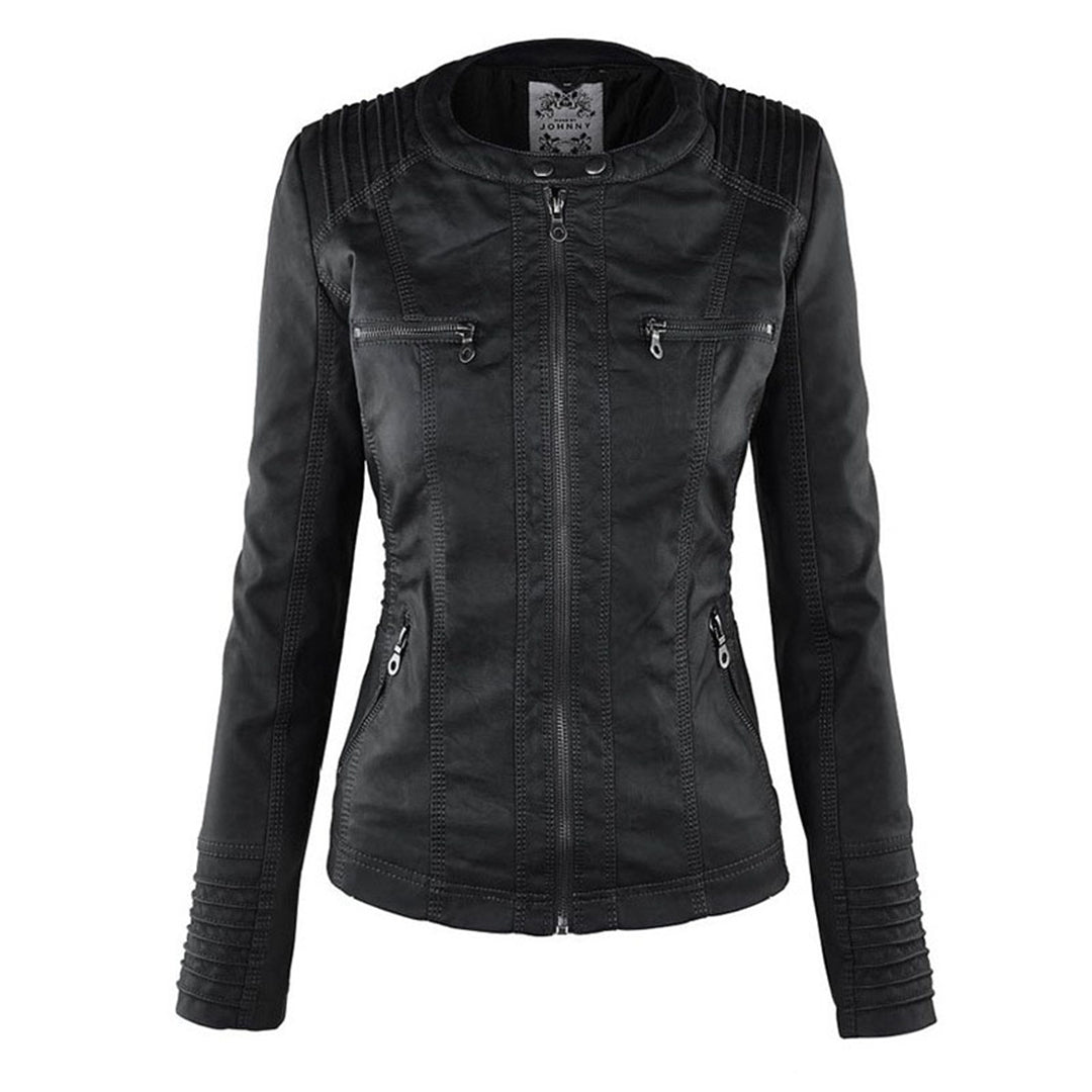 Élodie | Veste en similicuir