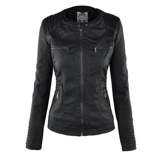 Élodie | Veste en similicuir