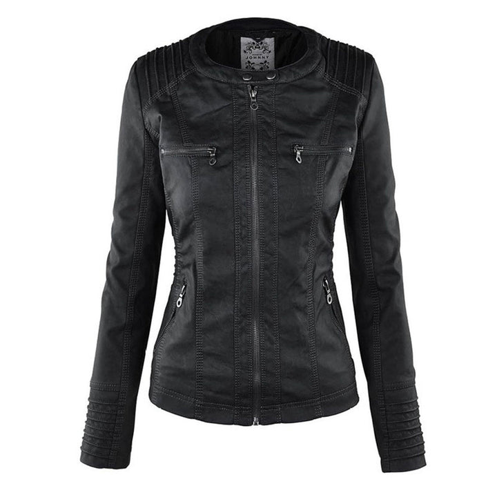 Élodie | Veste en similicuir