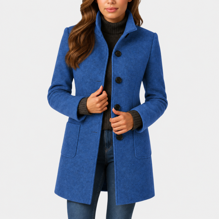 Élodie | Manteau élégant à col montant