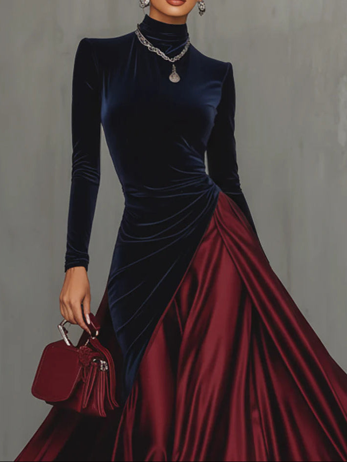 Sidonie | Robe longue bicolore