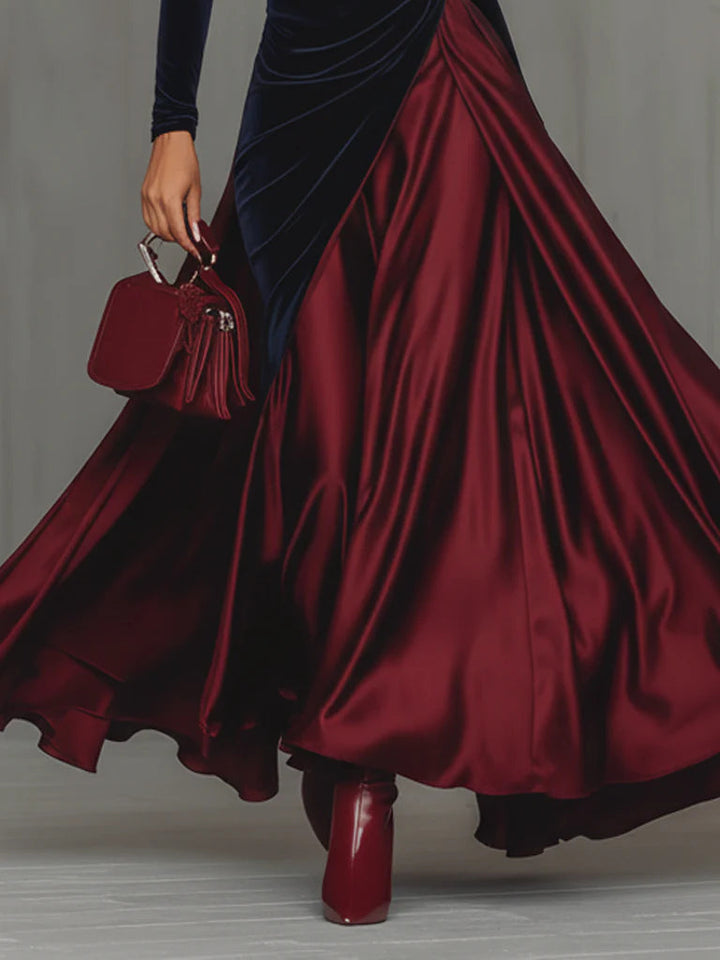 Sidonie | Robe longue bicolore
