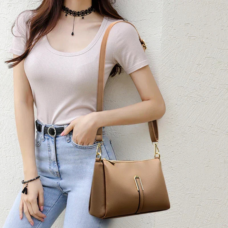 Aurélie Lumière | Sac à main en cuir véritable