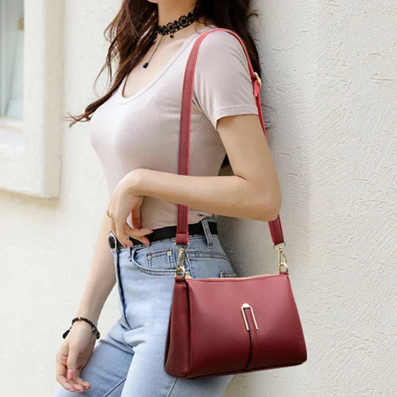 Aurélie Lumière | Sac à main en cuir véritable