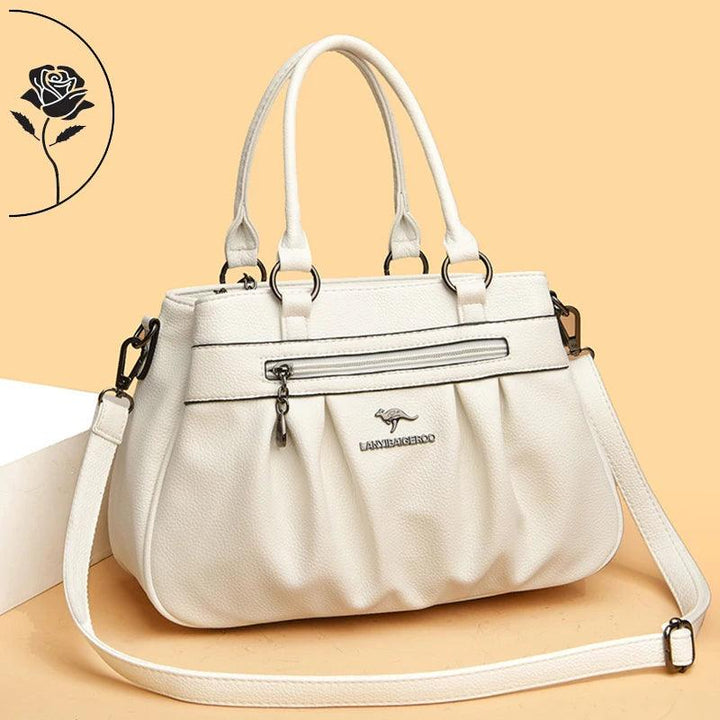 Fleur Rivoli | Sac à main en cuir véritable