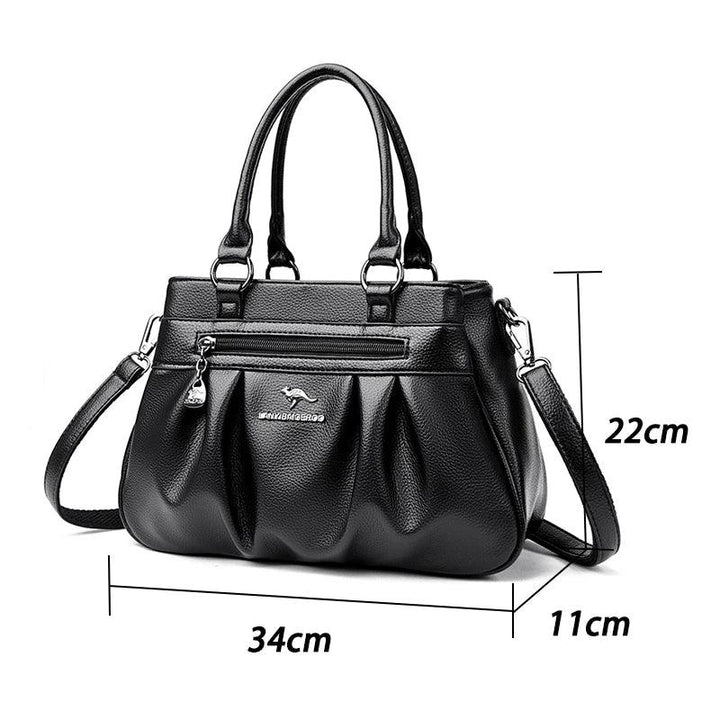 Fleur Rivoli | Sac à main en cuir véritable