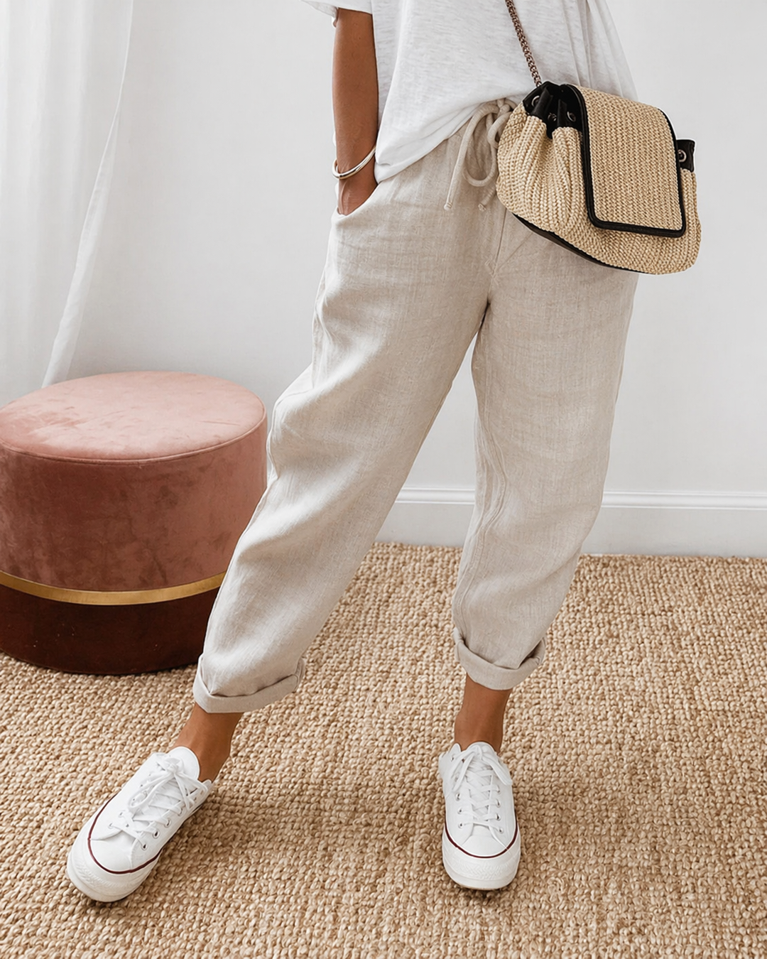 Aline | Pantalon décontracté en lin