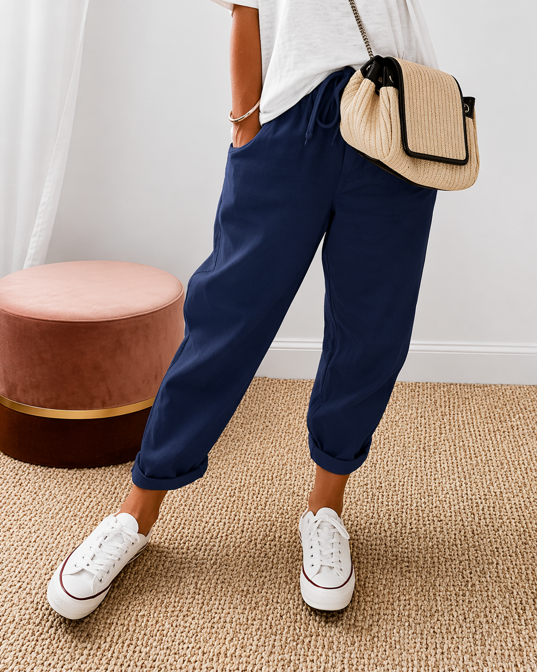 Aline | Pantalon décontracté en lin