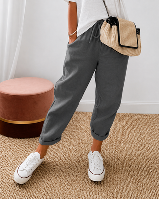 Aline | Pantalon décontracté en lin