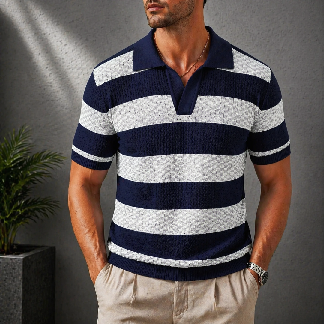 Georges | Polo en maille à rayures