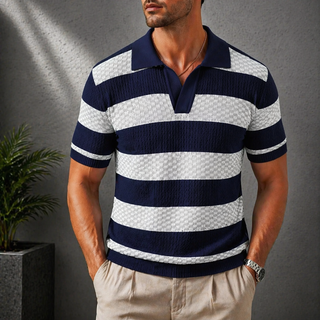 Georges | Polo en maille à rayures