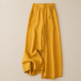 Joëlle | Pantalon en lin à jambes larges