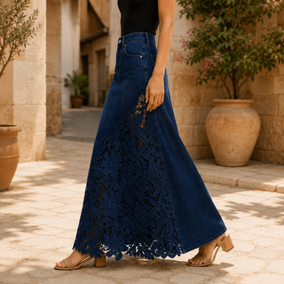 Jacqueline | Jupe longue en dentelle