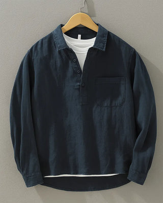 Louis-Pierre | Chemise demi-patte boutonnée