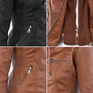 Élodie | Veste en similicuir