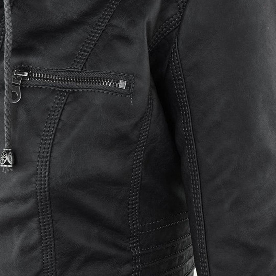 Élodie | Veste en similicuir
