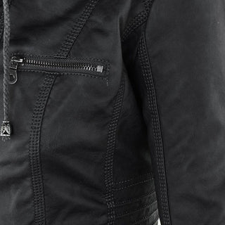 Élodie | Veste en similicuir
