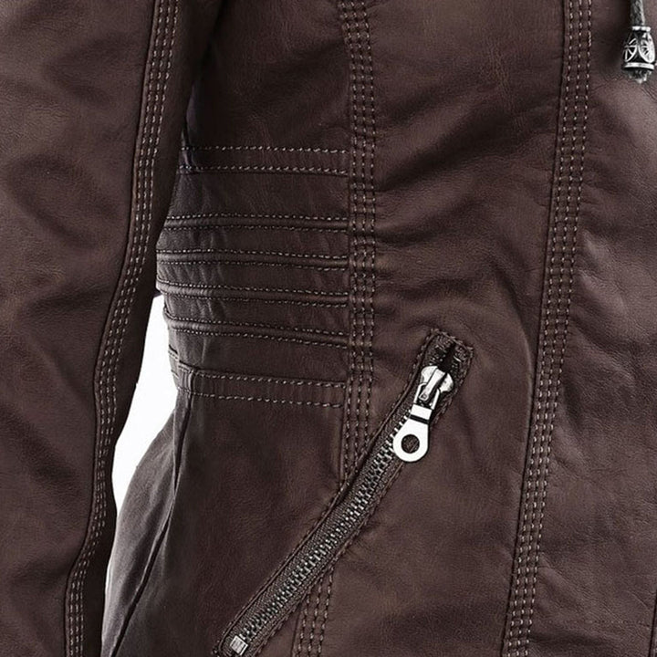 Élodie | Veste en similicuir