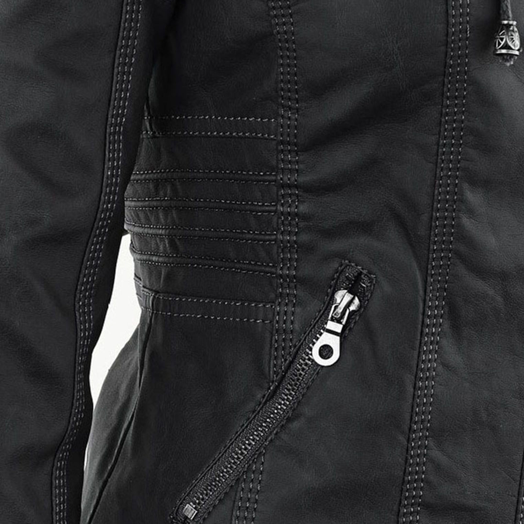 Élodie | Veste en similicuir