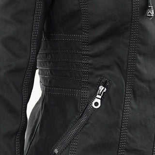 Élodie | Veste en similicuir