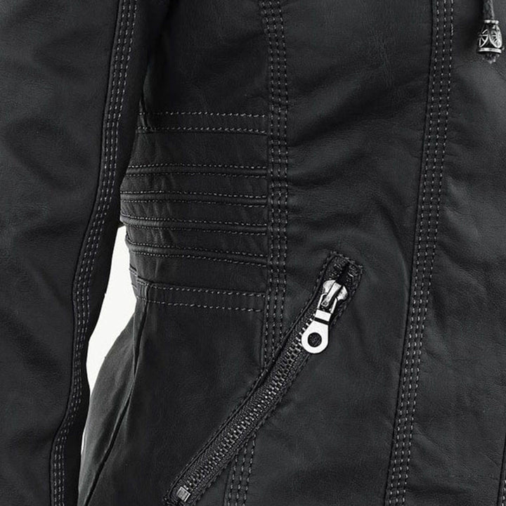 Élodie | Veste en similicuir