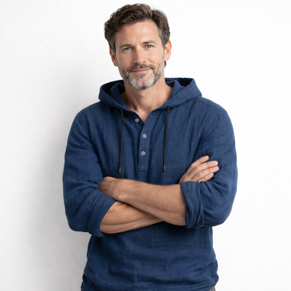Jérôme | Chemise à capuche en lin