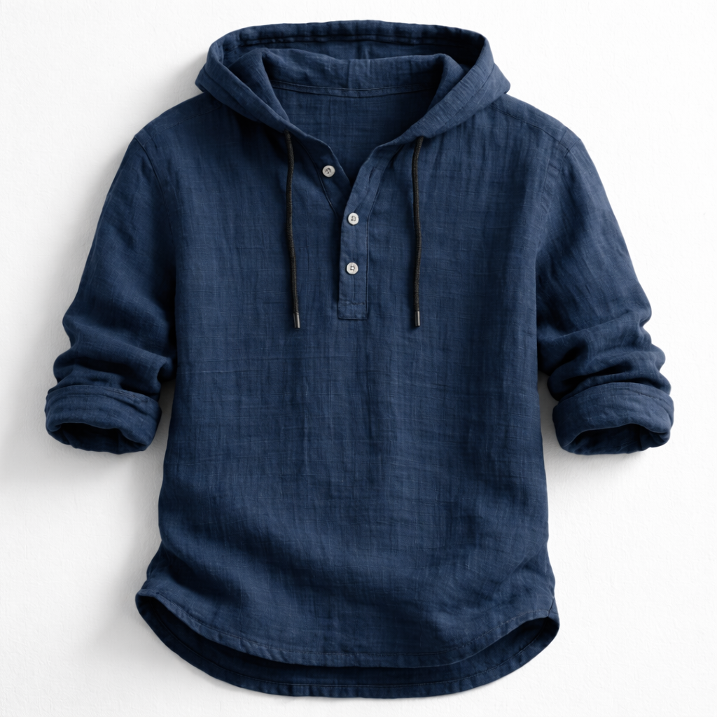 Jérôme | Chemise à capuche en lin
