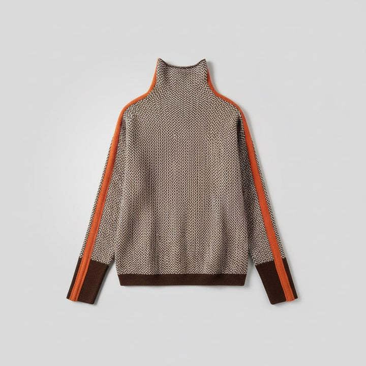 Élodie | Pull moderne à col montant