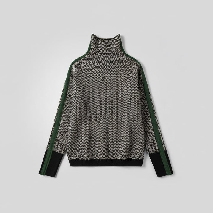 Élodie | Pull moderne à col montant