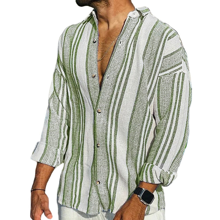 Célestin | Chemise en lin rayée
