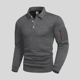 Xavier | Polo texturé à manches longues