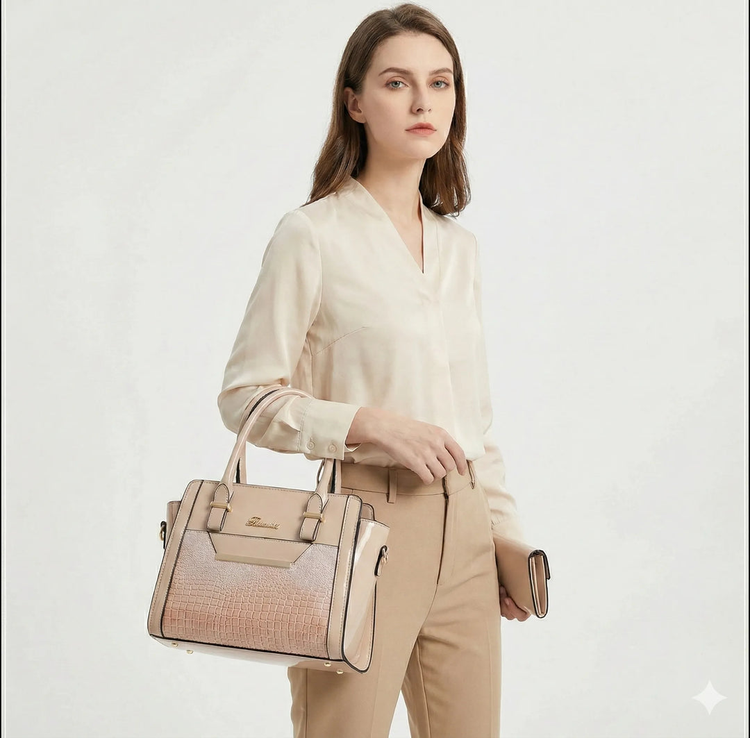 Agathe Paris | Ensemble sac et portefeuille en cuir