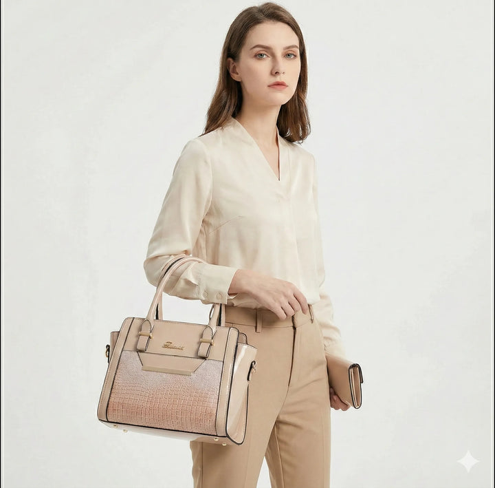 Agathe Paris | Ensemble sac et portefeuille en cuir