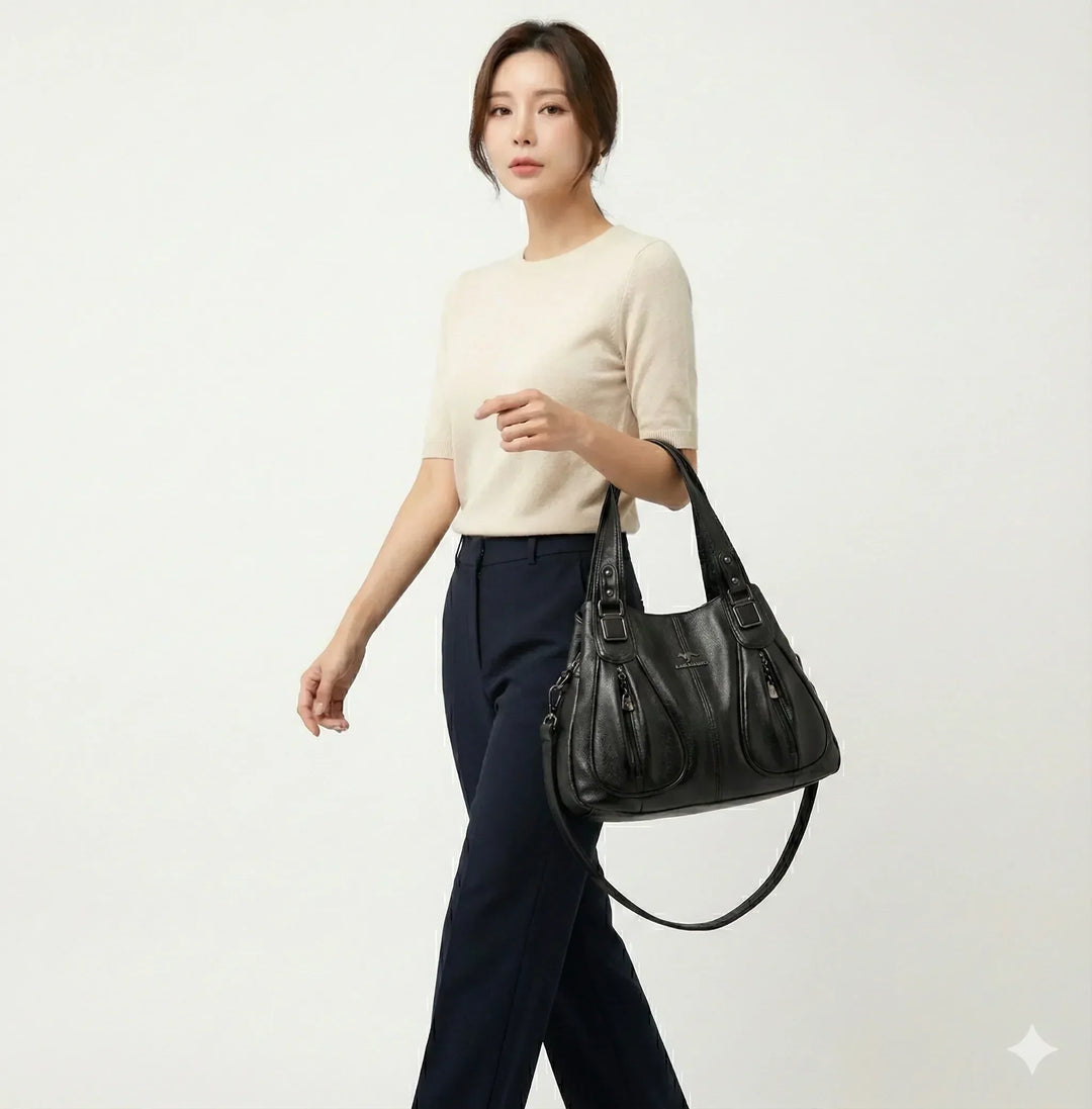 Hélène Rivoli | Sac à main en cuir véritable