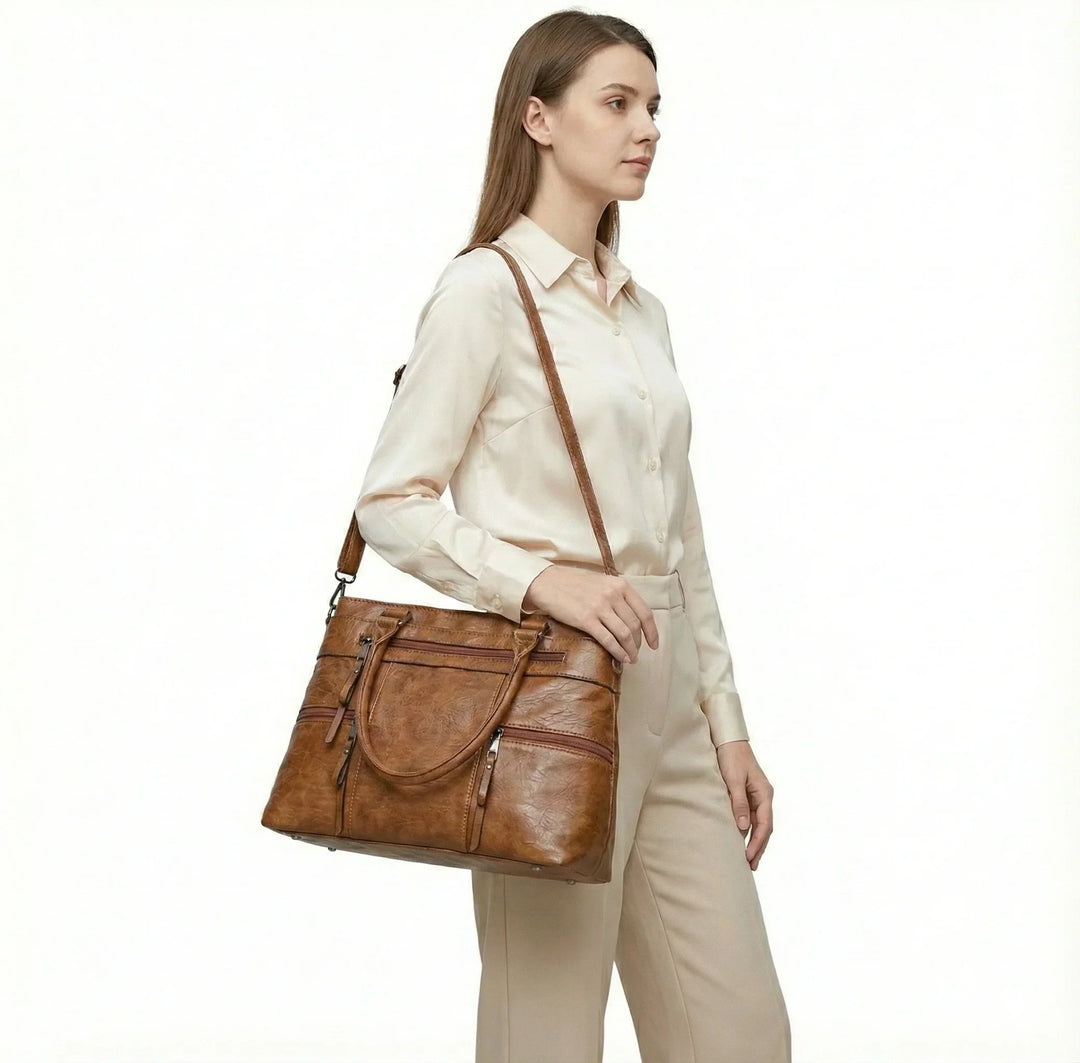 Fleur Marais | Sac à main en cuir véritable