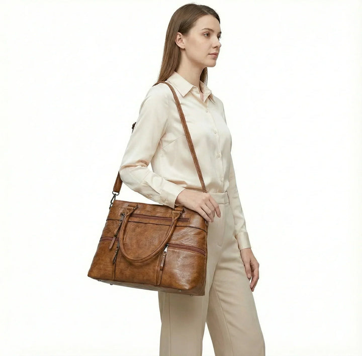 Fleur Marais | Sac à main en cuir véritable